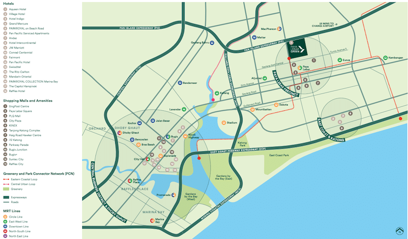 Paya Lebar Green Location Map